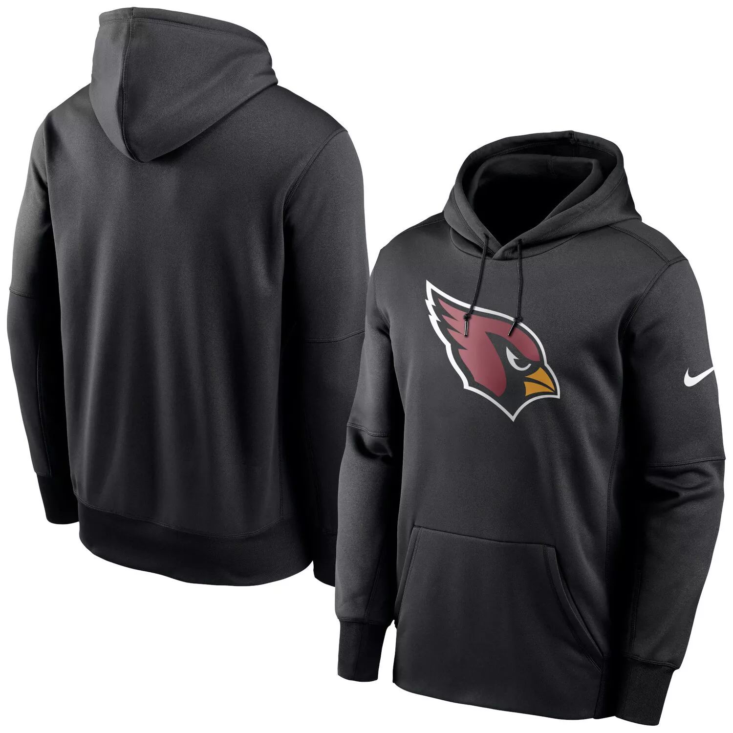 

Мужской черный пуловер с капюшоном Arizona Cardinals Fan Gear Primary Logo Therma Performance Nike