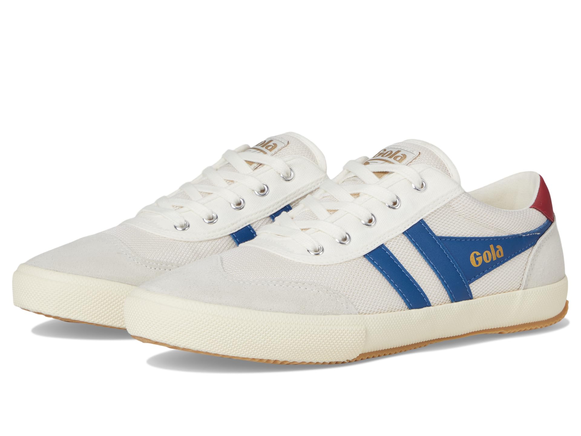 

Кроссовки Gola Badminton Mesh, цвет Off-White/Marine Blue/Deep Red