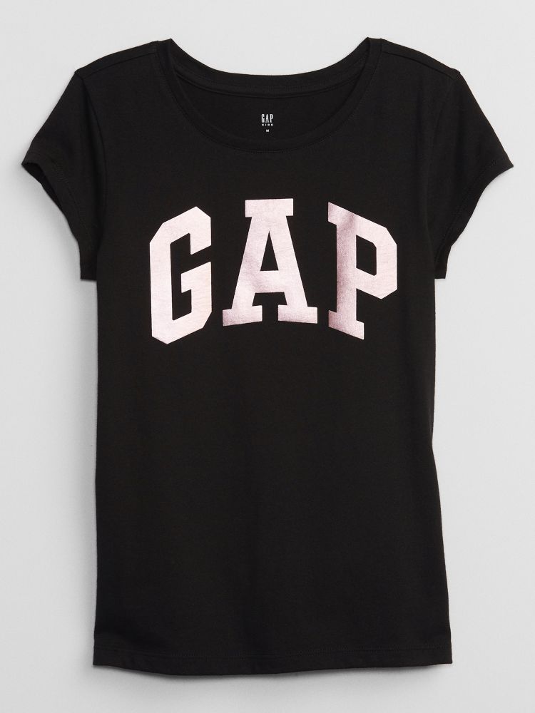 

Детская футболка с логотипом Gap, черный