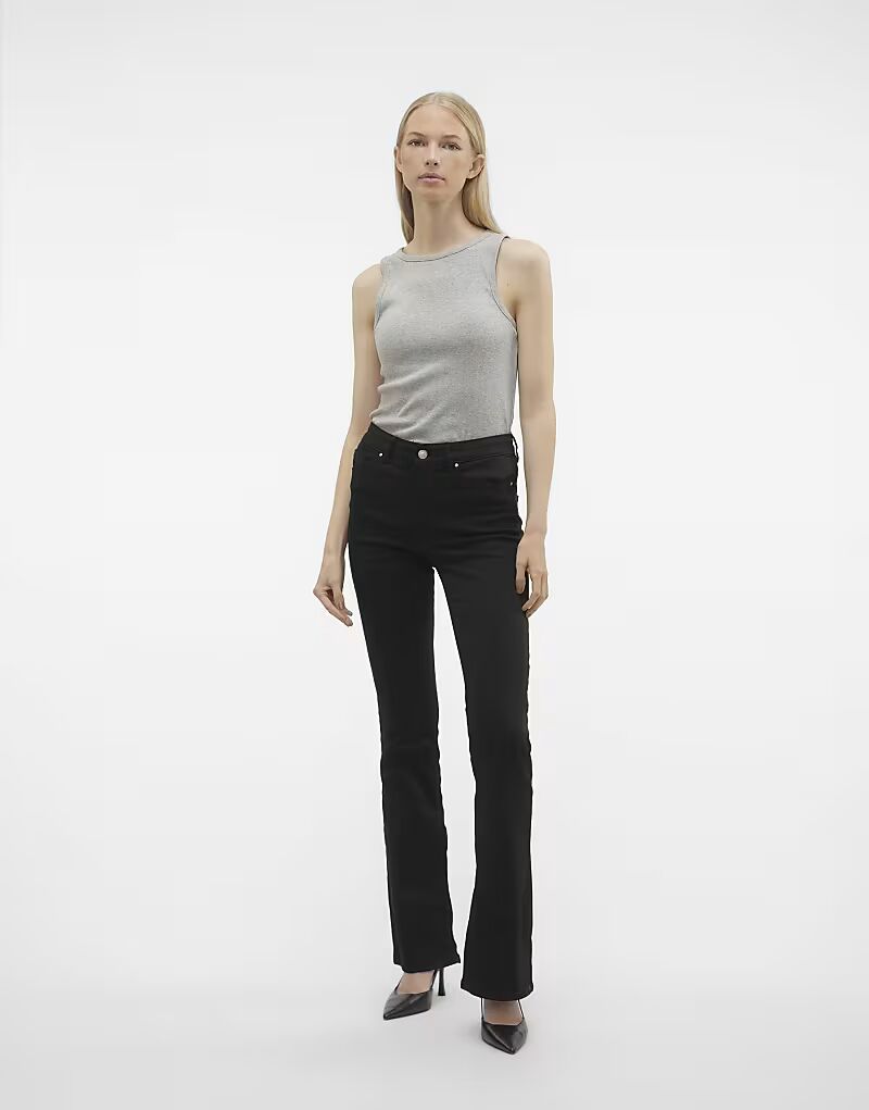 

Расклешенные джинсы Vero Moda черного цвета