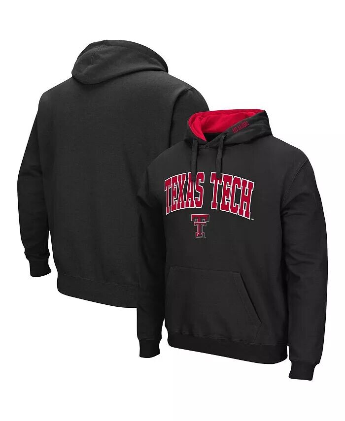 

Мужская черная толстовка с капюшоном Texas Tech Red Raiders Arch Logo 3.0 Colosseum