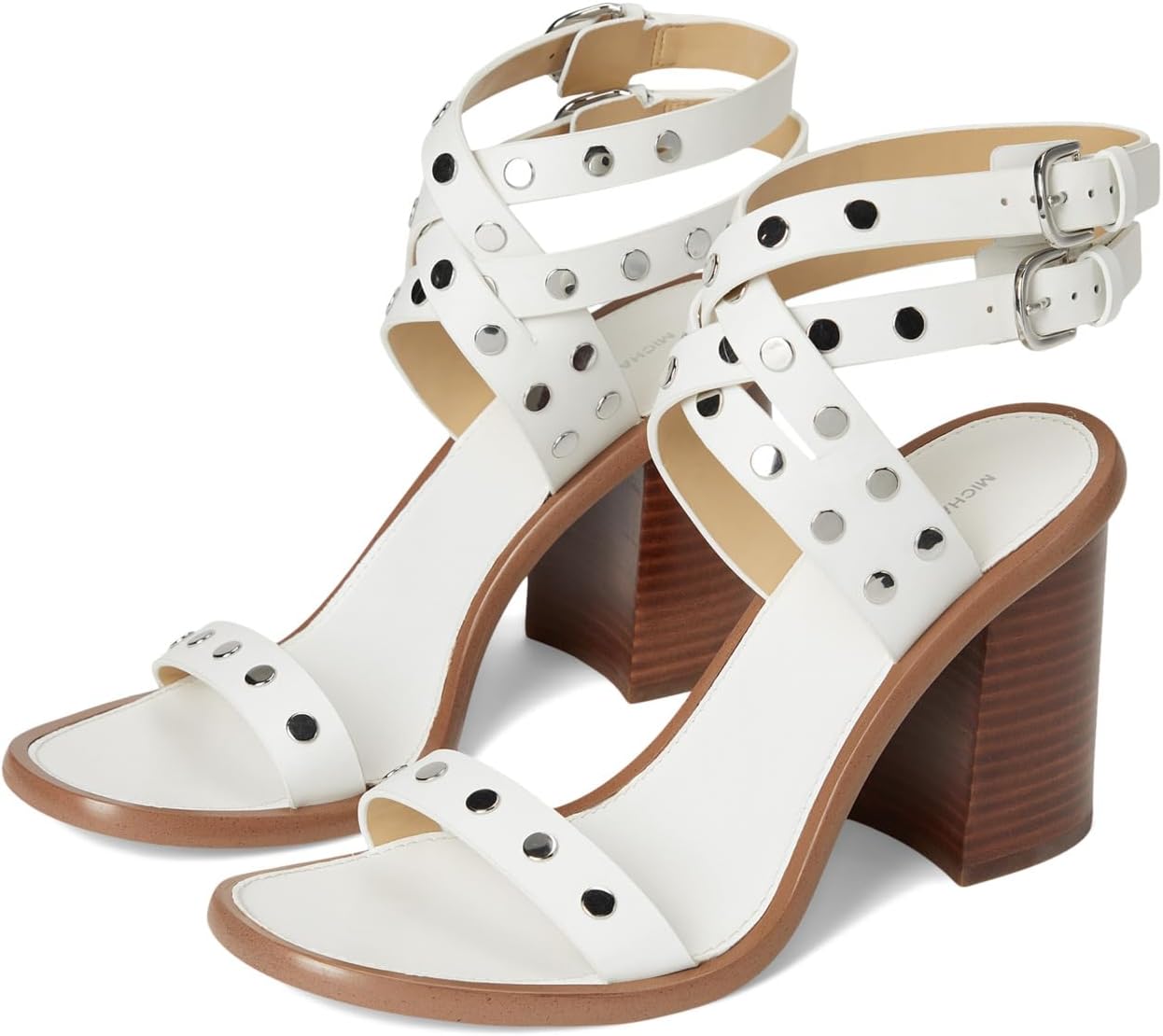 Туфли MICHAEL Michael Kors Irene Heeled Sandal, цвет Optic White