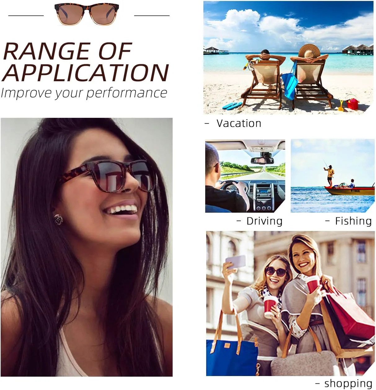 

Женские солнцезащитные очки COLOSSEIN, классическая квадратная оправа, зеркальные линзы UV400, подходят для пляжа, отдыха и вождения, C12 - Tortoise Gradient