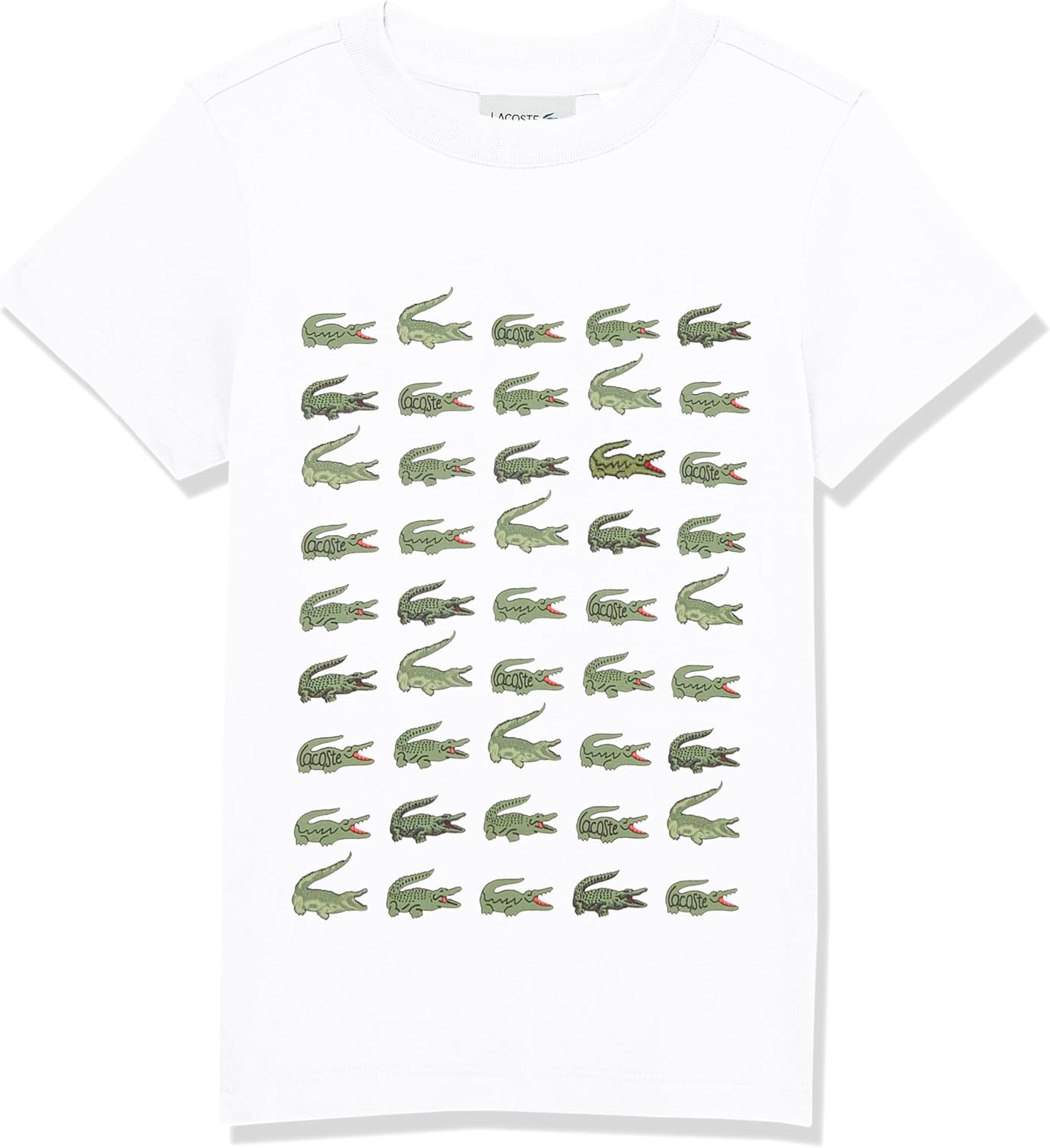 

Футболка Lacoste Unisex-Adult с принтом крокодилов, Blanc, Белый, Футболка Lacoste Unisex-Adult с принтом крокодилов, Blanc