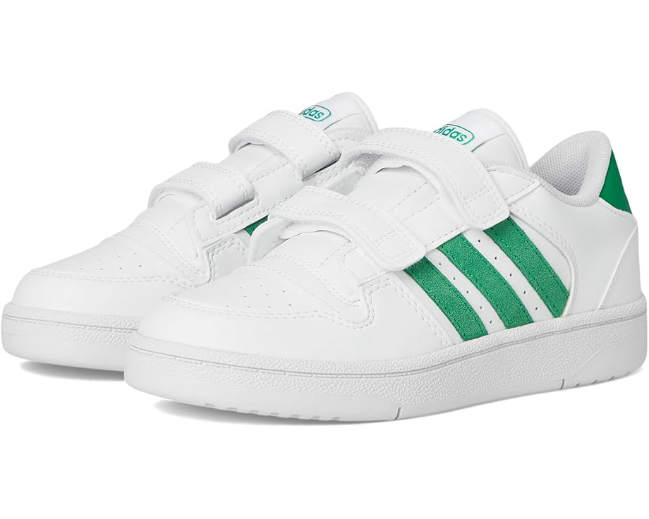 

Кроссовки adidas Kids Break Start Elastic Lace Basketball Shoes, цвет White/Green/White