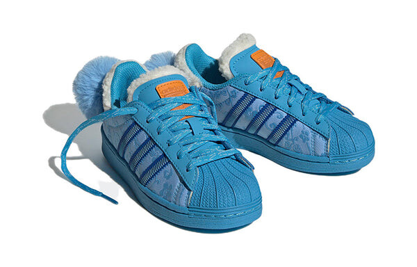 Кроссовки оригиналы суперзвезда x тающая грусть Adidas, голубой — фото 3
