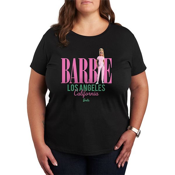 

Футболка с принтом Los Angeles с коротким рукавом Plus size Barbie, Black, Черный, Футболка с принтом Los Angeles с коротким рукавом Plus size Barbie, Black