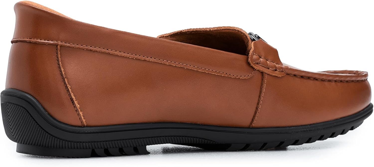 Мужские повседневные лоферы Marc Joseph New York с пряжкой, без шнурков, Cognac Napa Leather — фото 4
