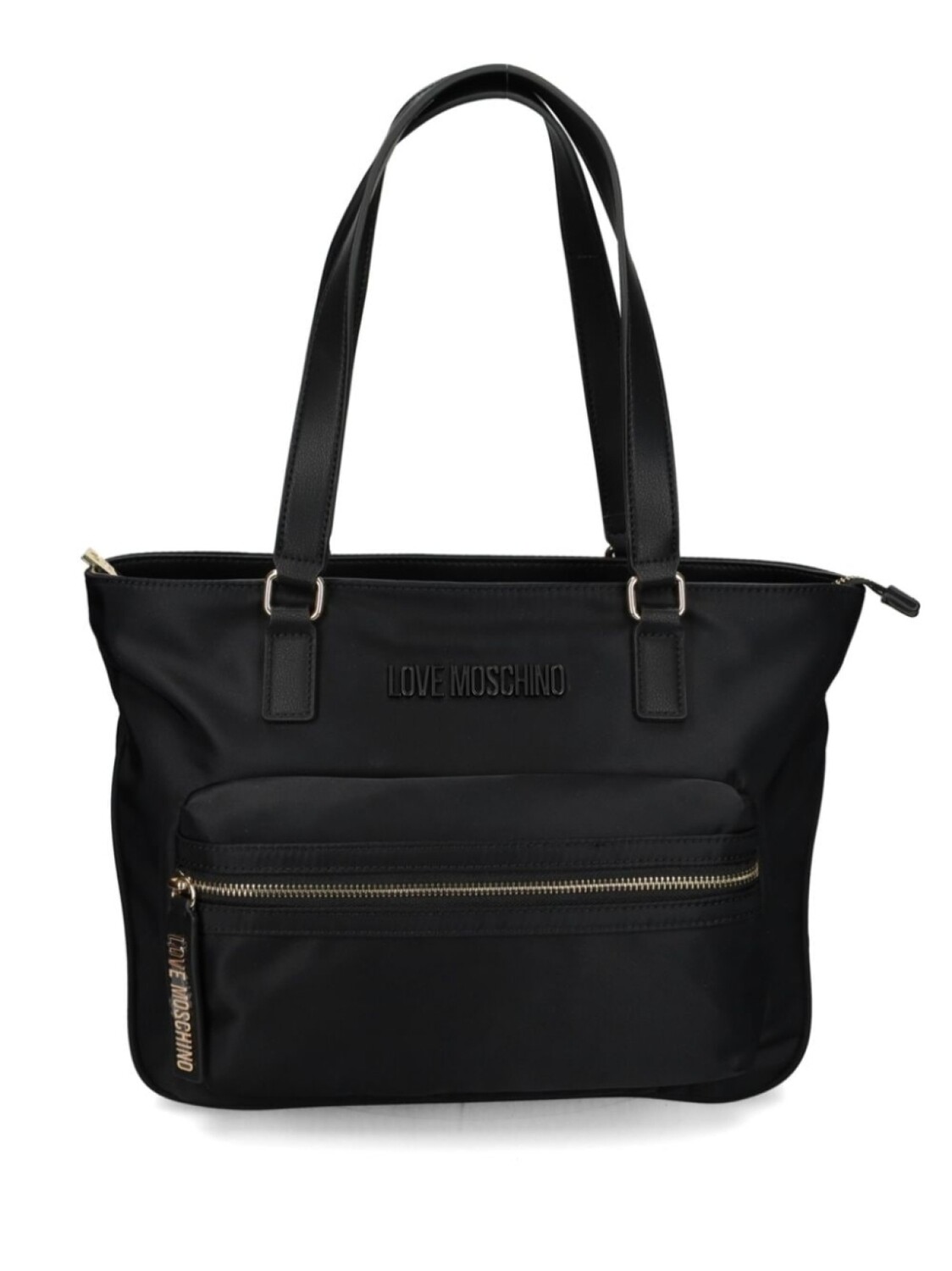 

Love Moschino сумка-тоут с тисненым логотипом, черный