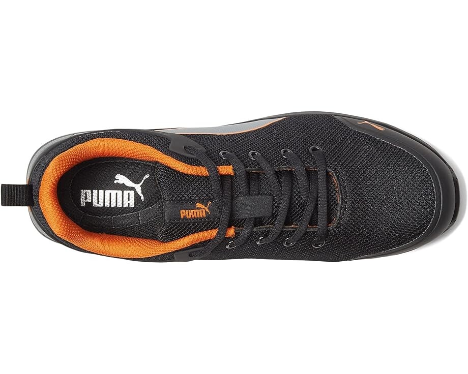 Кроссовки PUMA Safety Levity Knit Low ASTM EH, цвет Black/Orange — фото 2