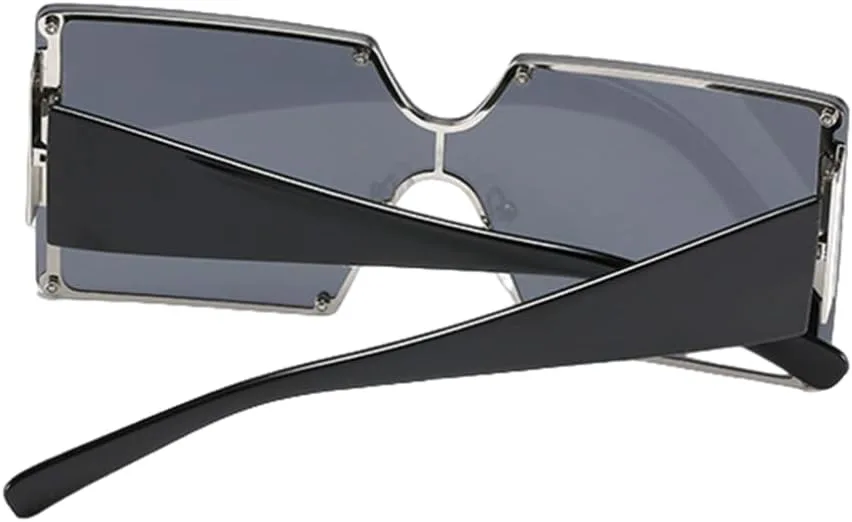 

Большие солнцезащитные очки для женщин, без оправы, градиентные, роскошные, ретро, ​​с защитой от УФ-излучения UV400, винтажные, мужские VVTWSSW, Purple Yellow