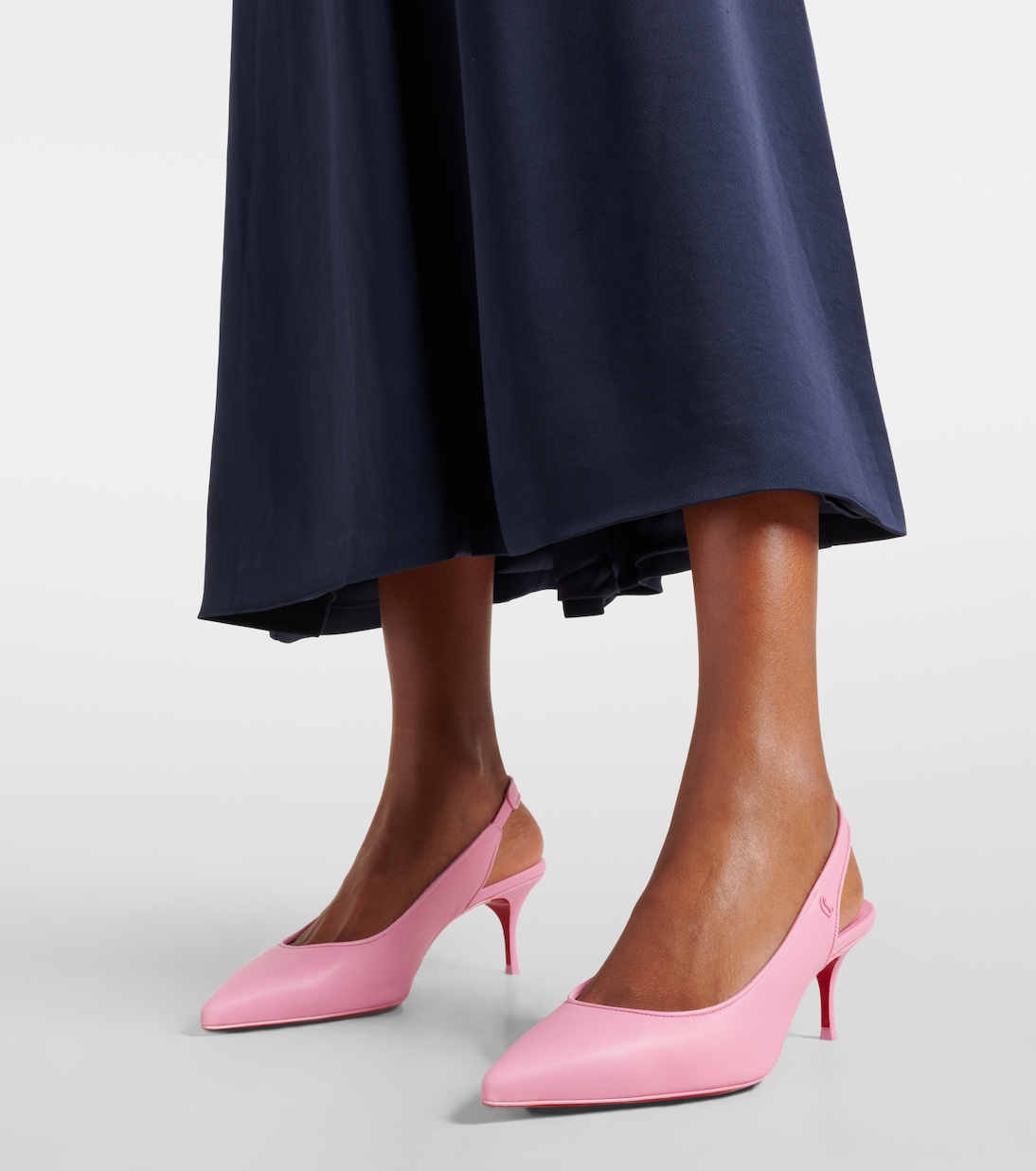 Спортивные кожаные туфли Sporty Kate 55 на ремешке Christian Louboutin, Calipso — фото 4