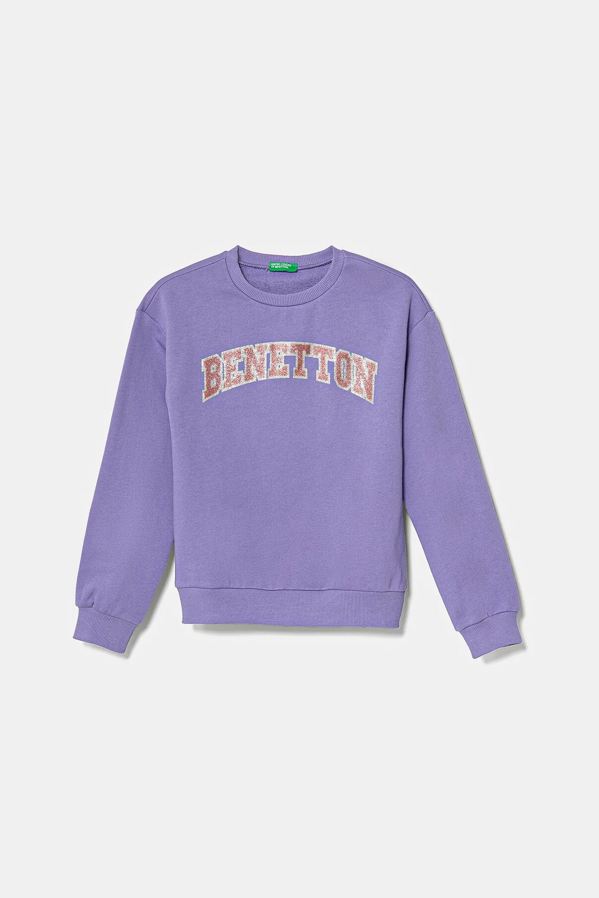 

Детская хлопковая толстовка United Colors Of Benetton, фиолетовый