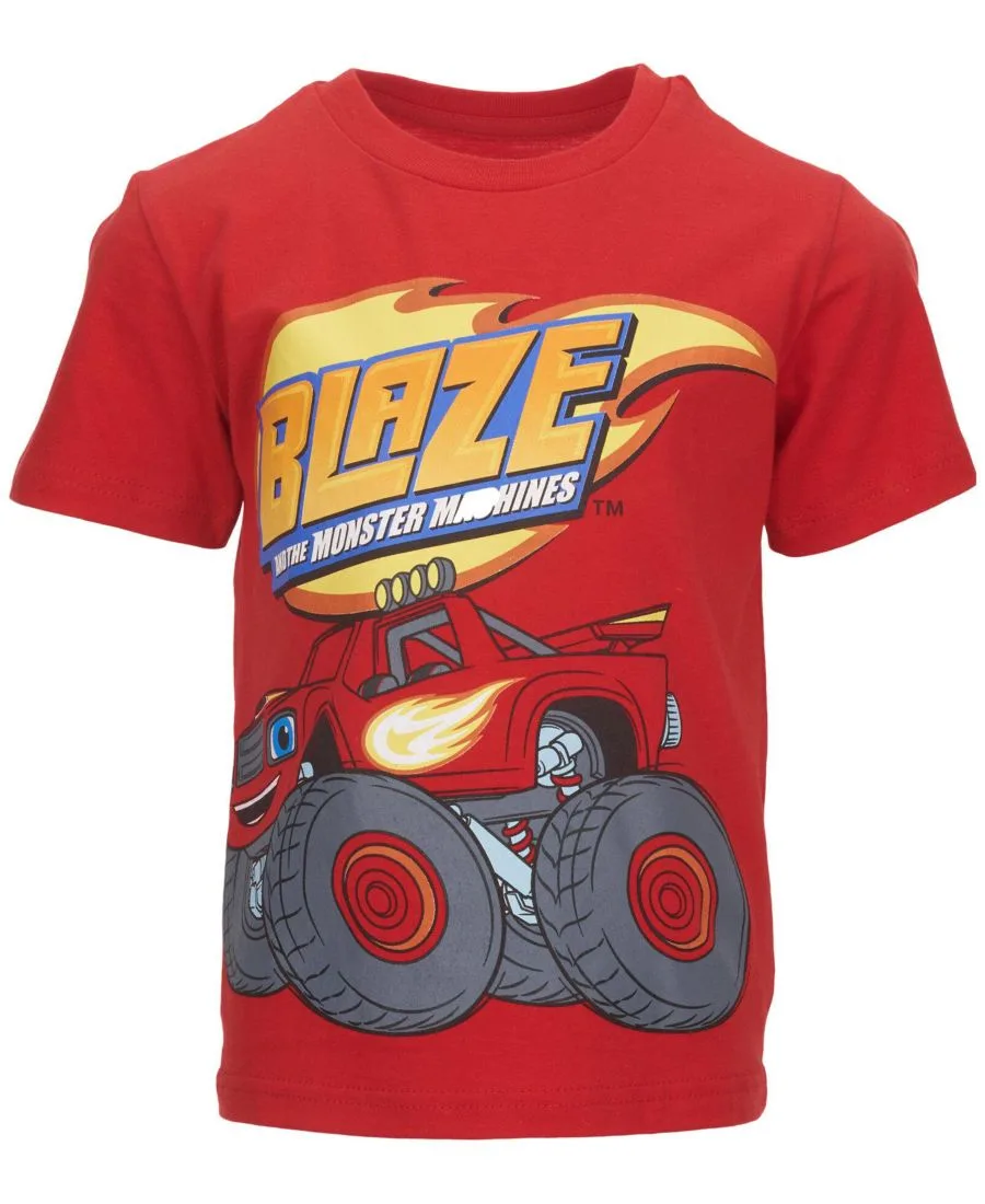 Набор из двух футболок Nickelodeon Blaze and the Monster Machines, красный/синий — фото 3
