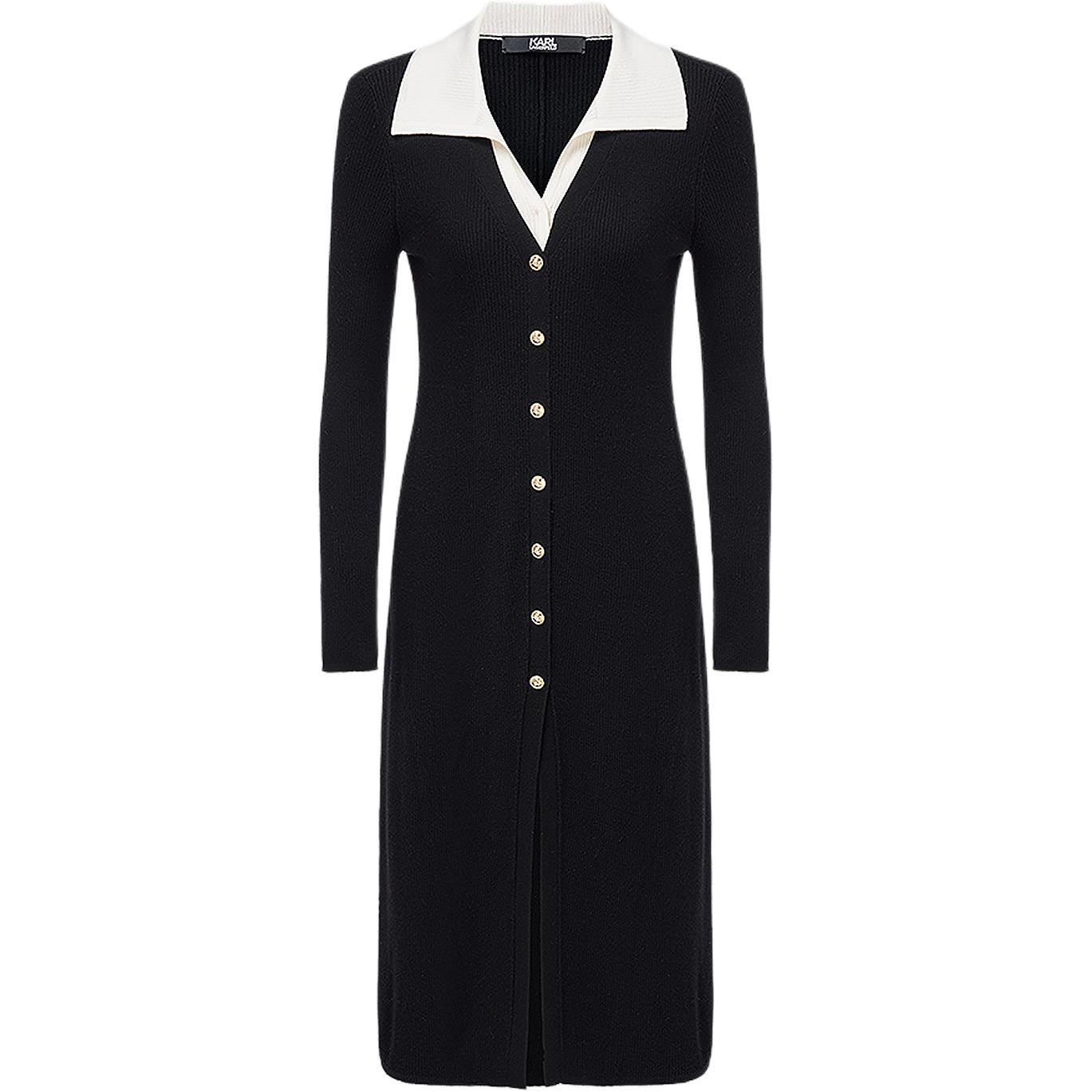 

Karl Lagerfeld FW25 платье с длинными рукавами женское KARL LAGERFELD / Karl Lagerfeld Jeans, черный