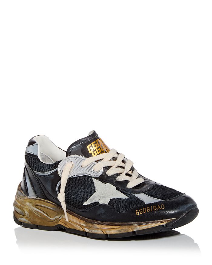 

Мужские низкие кеды Golden Goose Running Dad, черный