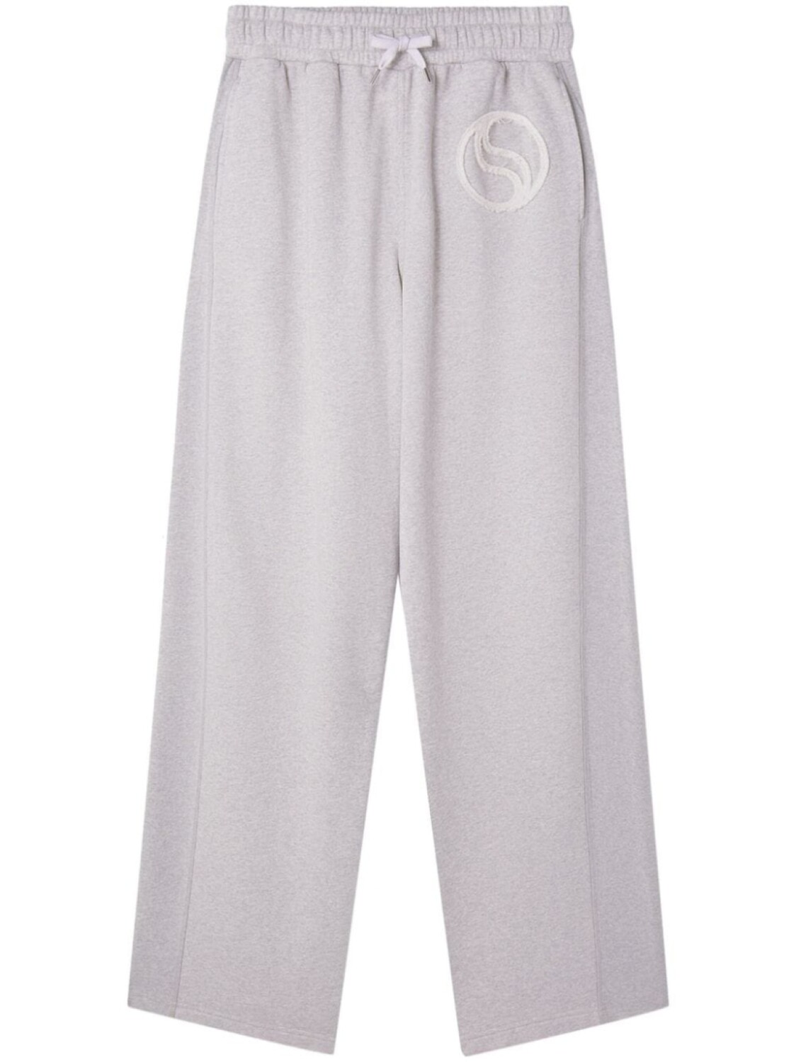 

Stella McCartney спортивные брюки S-Wave из органического хлопка с кулиской, серый