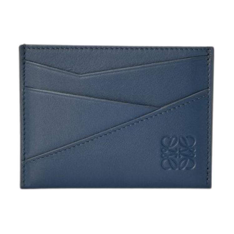 

LOEWE Кожаный картхолдер для мужчин индиго