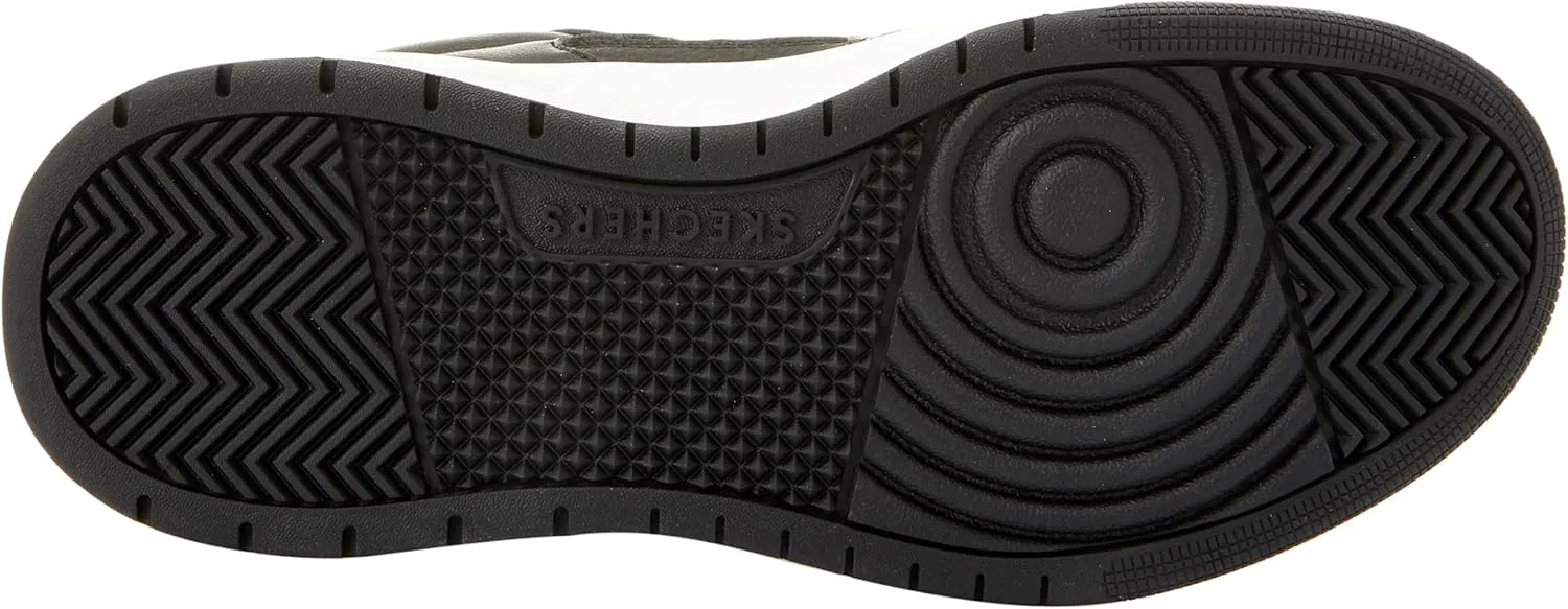 Мужские кроссовки Skechers UNO Court Trainers, Black Leather Duraleather With Anthracite Trim — фото 2