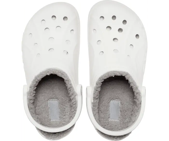 Сабо на подкладке Baya Crocs женские, цвет White / Light Grey — фото 3