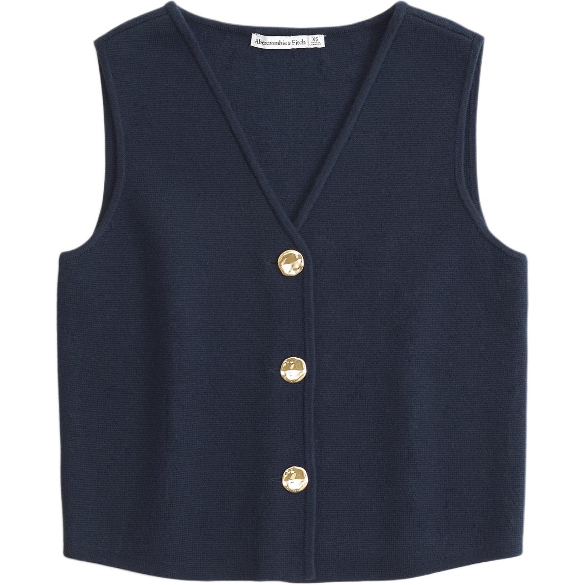 

Женский топ Abercrombie＆Fitch, темный индиго