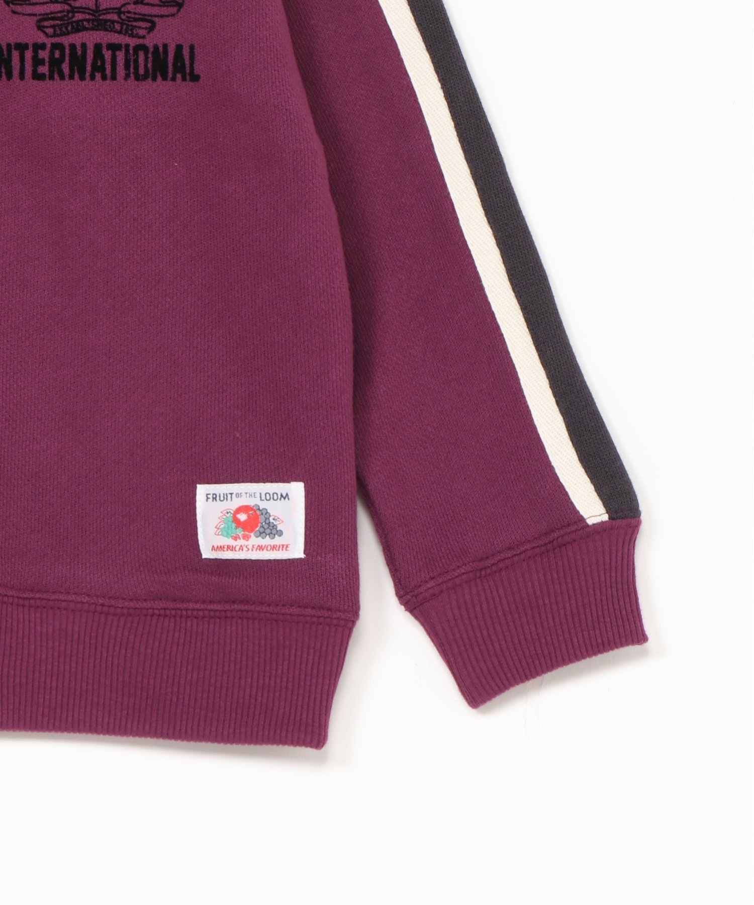 Толстовка FRUIT OF THE LOOM/(K) с застежкой-молнией до середины груди, Purple — фото 3