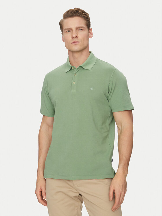 

Рубашка поло стандартный крой William 12257315 Jack&Jones, зеленый