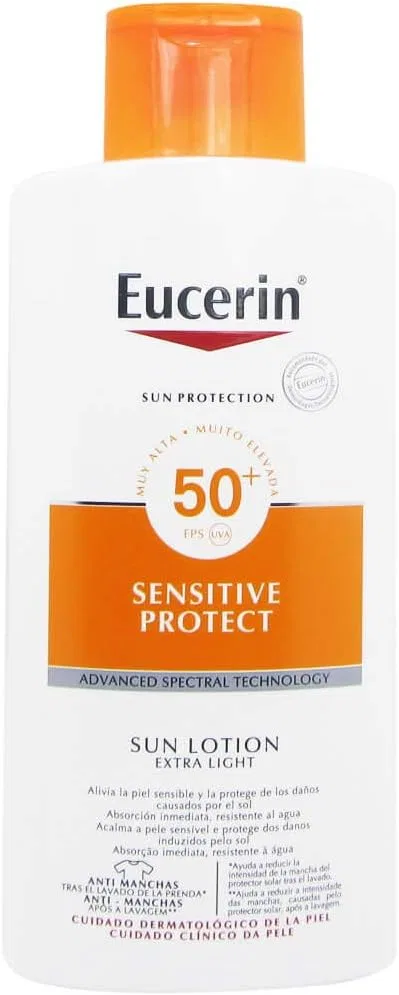Солнцезащитный лосьон Eucerin SPF 50 400 мл