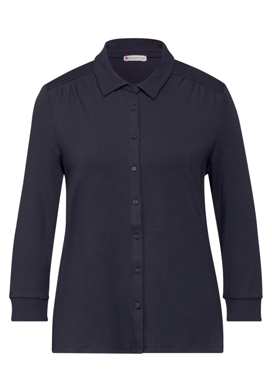 

Рубашка поло STREET ONE Shirt, ночной синий