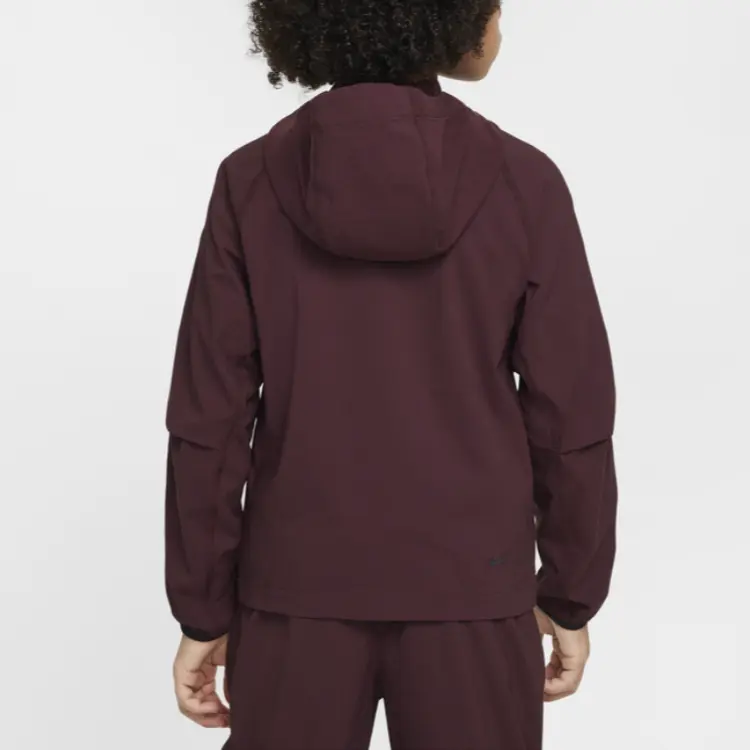 Nike Куртка яркая бордовая красная/black — фото 4