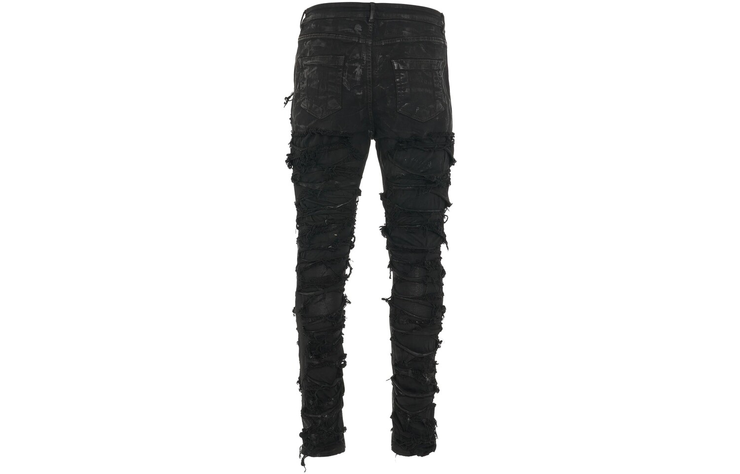 DRKSHDW Джинсы Slim Fit с потертостями черного цвета Rick Owens, черный — фото 2