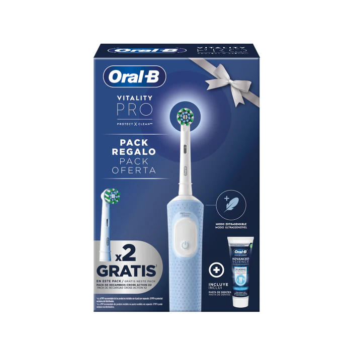 

Набор косметики Pack Regalo Vitality Pro Cepillo Eléctrico + 2 Recambios + Pasta de Dientes Oral-B, Set 4 productos