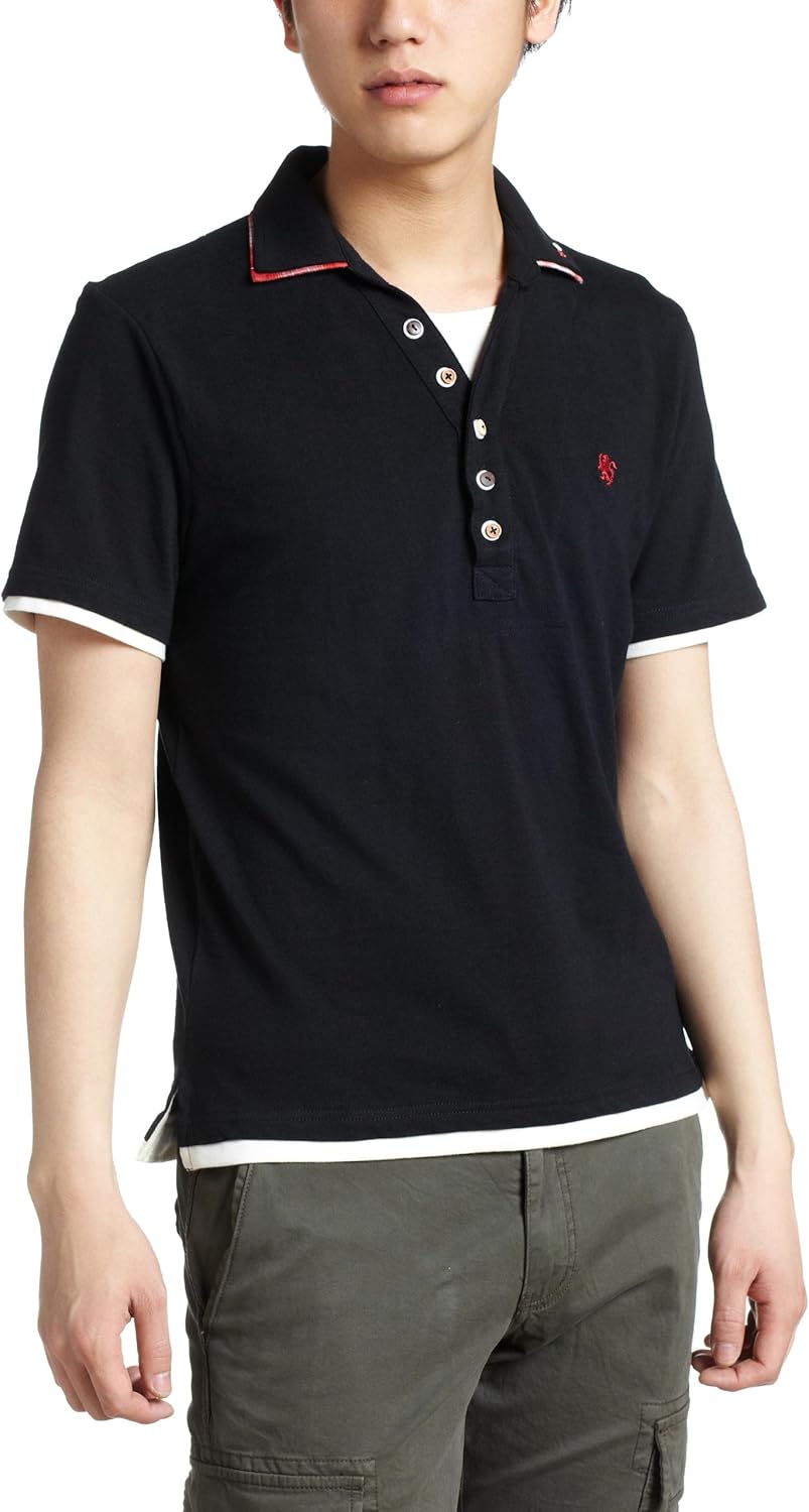 

Рубашка-поло в клетку из джерси Pincponc, черный