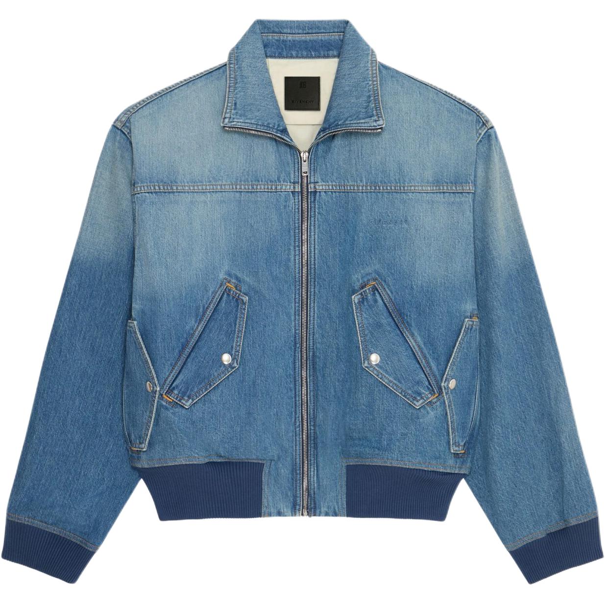 

Джинсовая куртка-бомбер Givenchy, Medium Blue, Синий, Джинсовая куртка-бомбер Givenchy, Medium Blue