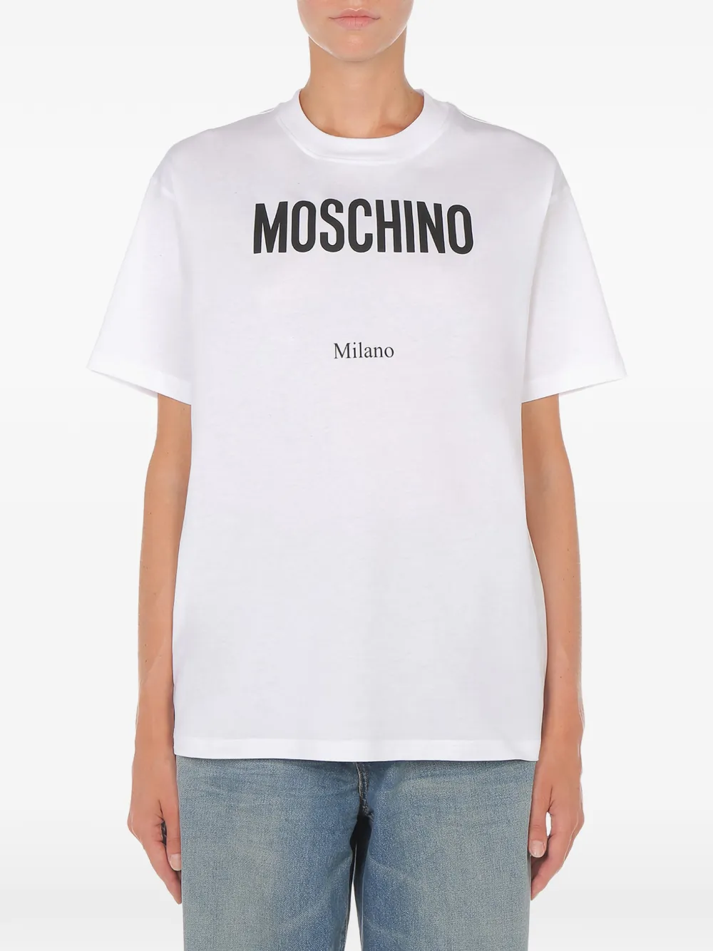 

Футболка с логотипом Moschino, белый