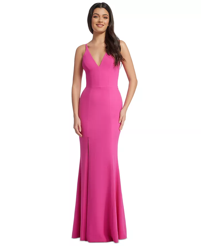 

Вечернее платье Iris с высоким разрезом Dress the Population, розовый