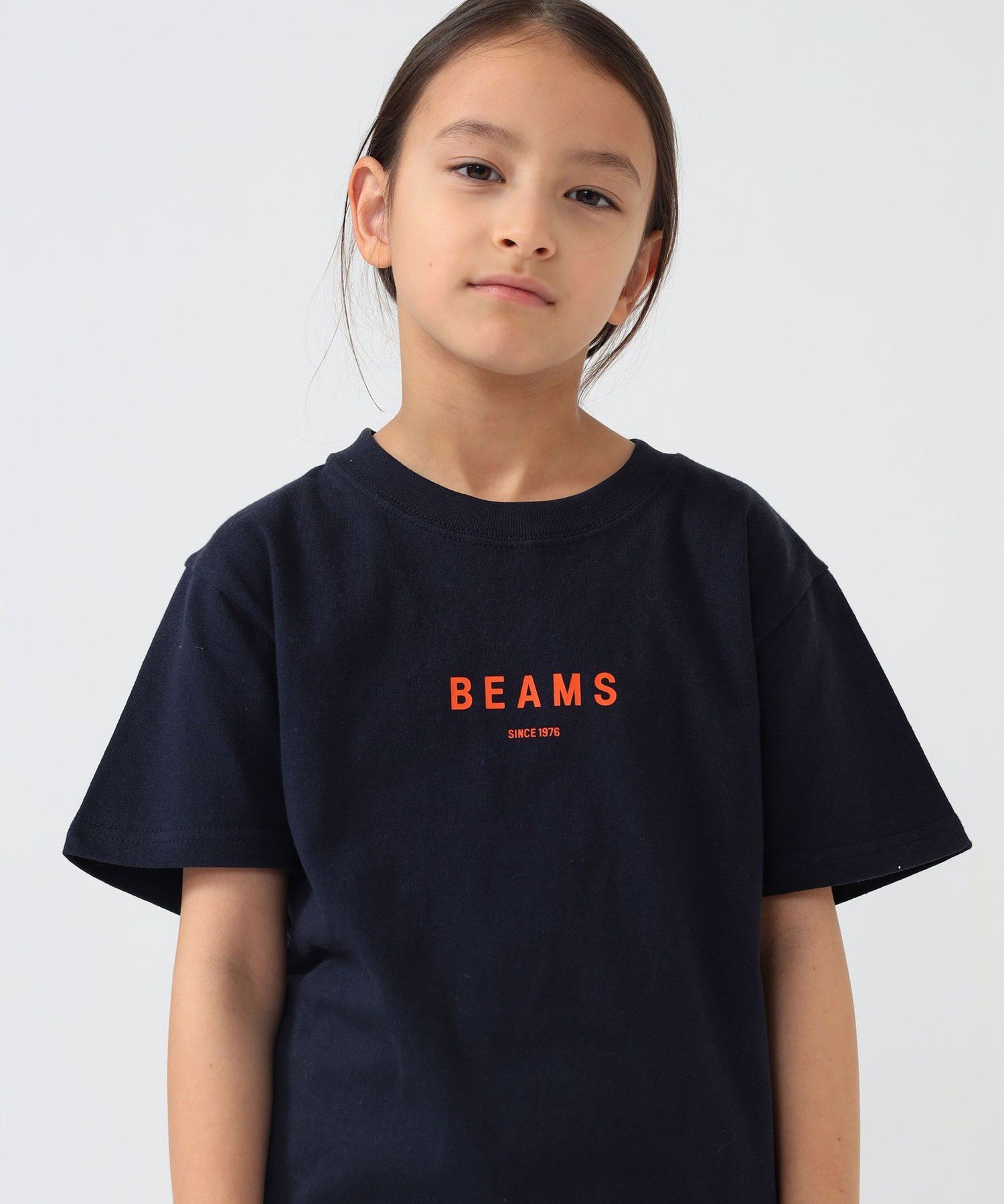 BEAMS * Детская футболка BEAMS / с логотипом BEAMS (110~160 см) 26SS Kodomo Beams, NAVY