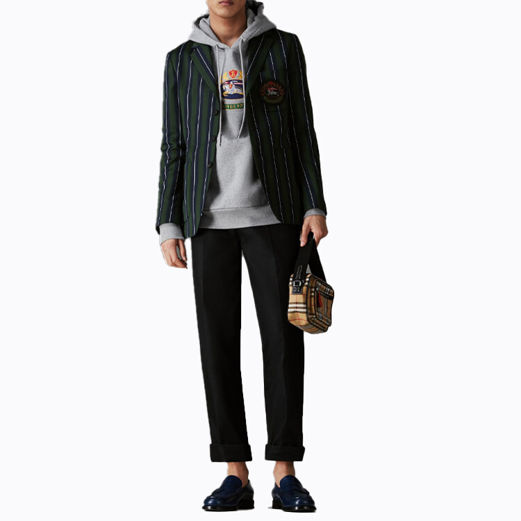Толстовка мужская Burberry, светло-серый, серый — фото 3