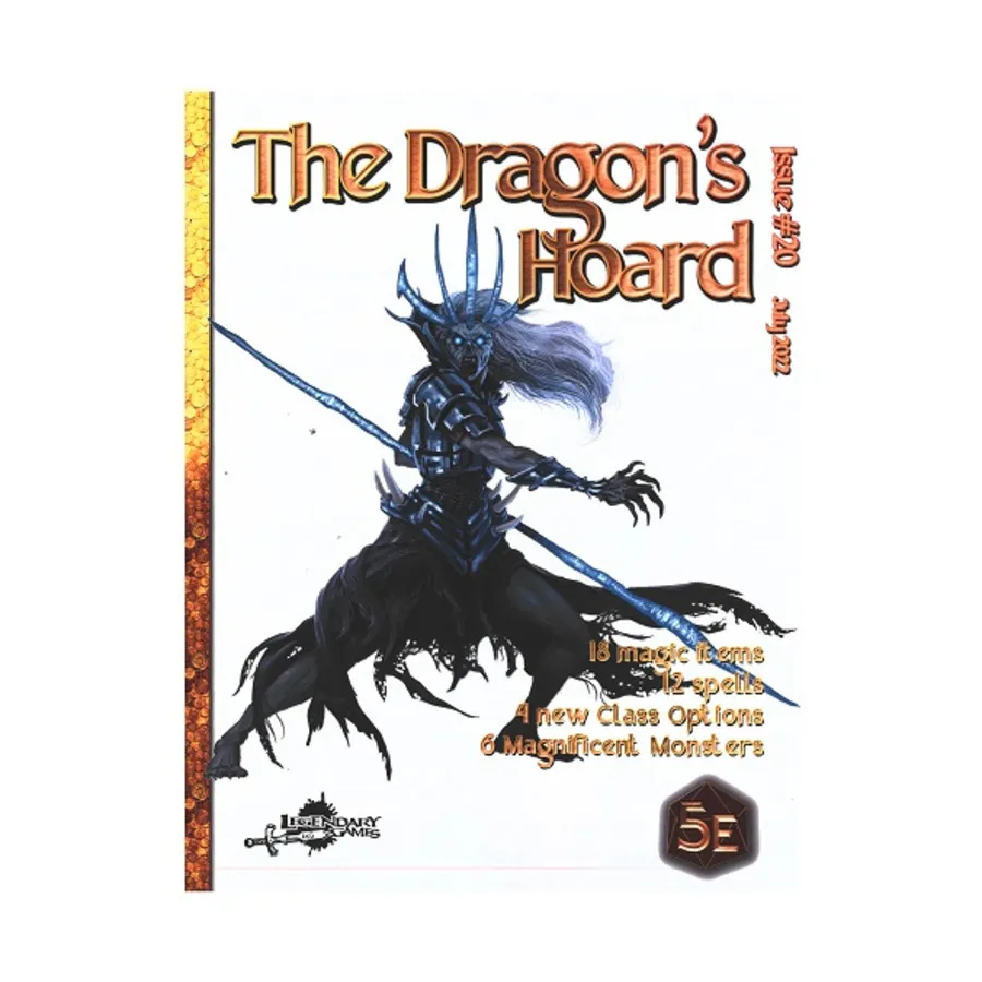 

Dragon's Hoard - Issue #20, Dungeons & Dragons (5th Edition) - Dragon's Hoard (Legendary Games), мягкая обложка