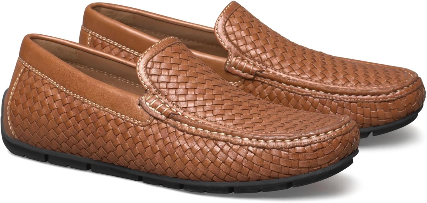 Мокасины Johnston Murphy Baldwin Driver Woven Slip-On Johnston & Murphy, светло-коричневый — фото 4