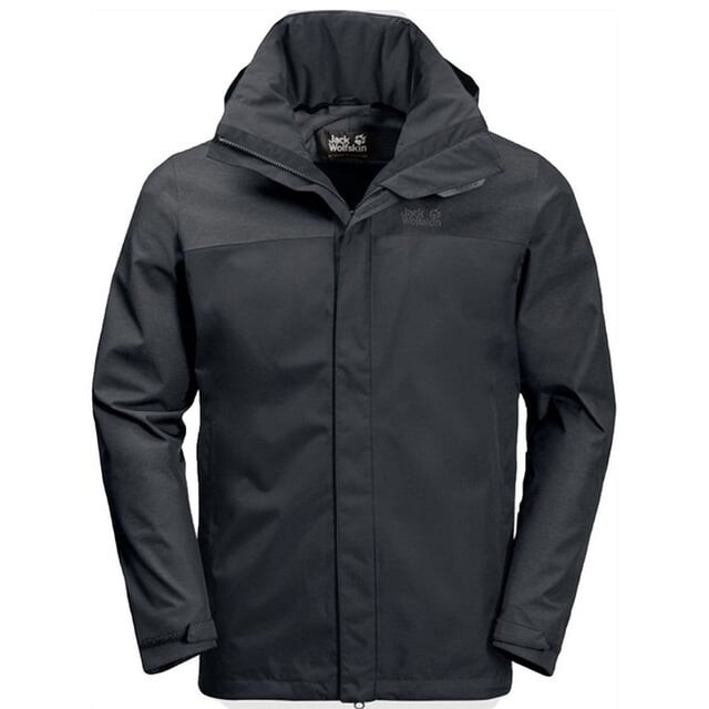 

Куртка мужская черная Tech lab 3л Jack Wolfskin, черный