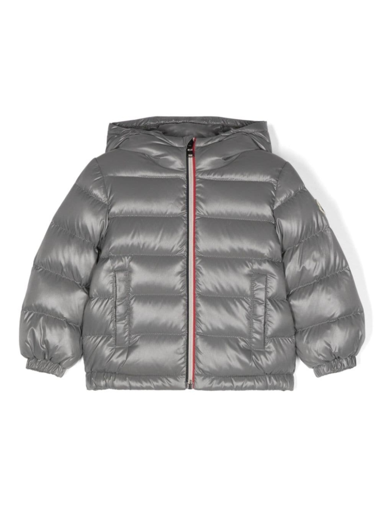 

Moncler Enfant пуховик New Aubert с капюшоном, серый