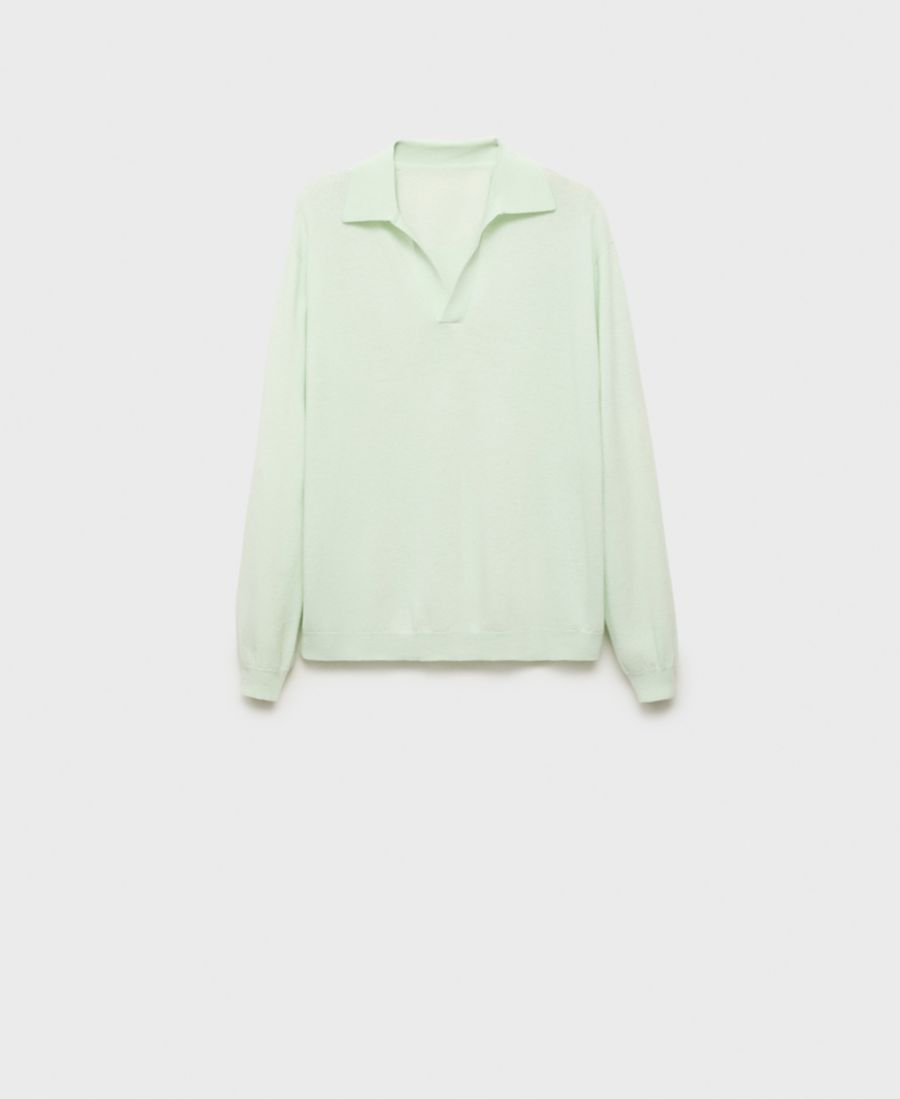 

Женский шерстяной свитер с высоким воротником MANGO, Aqua Green