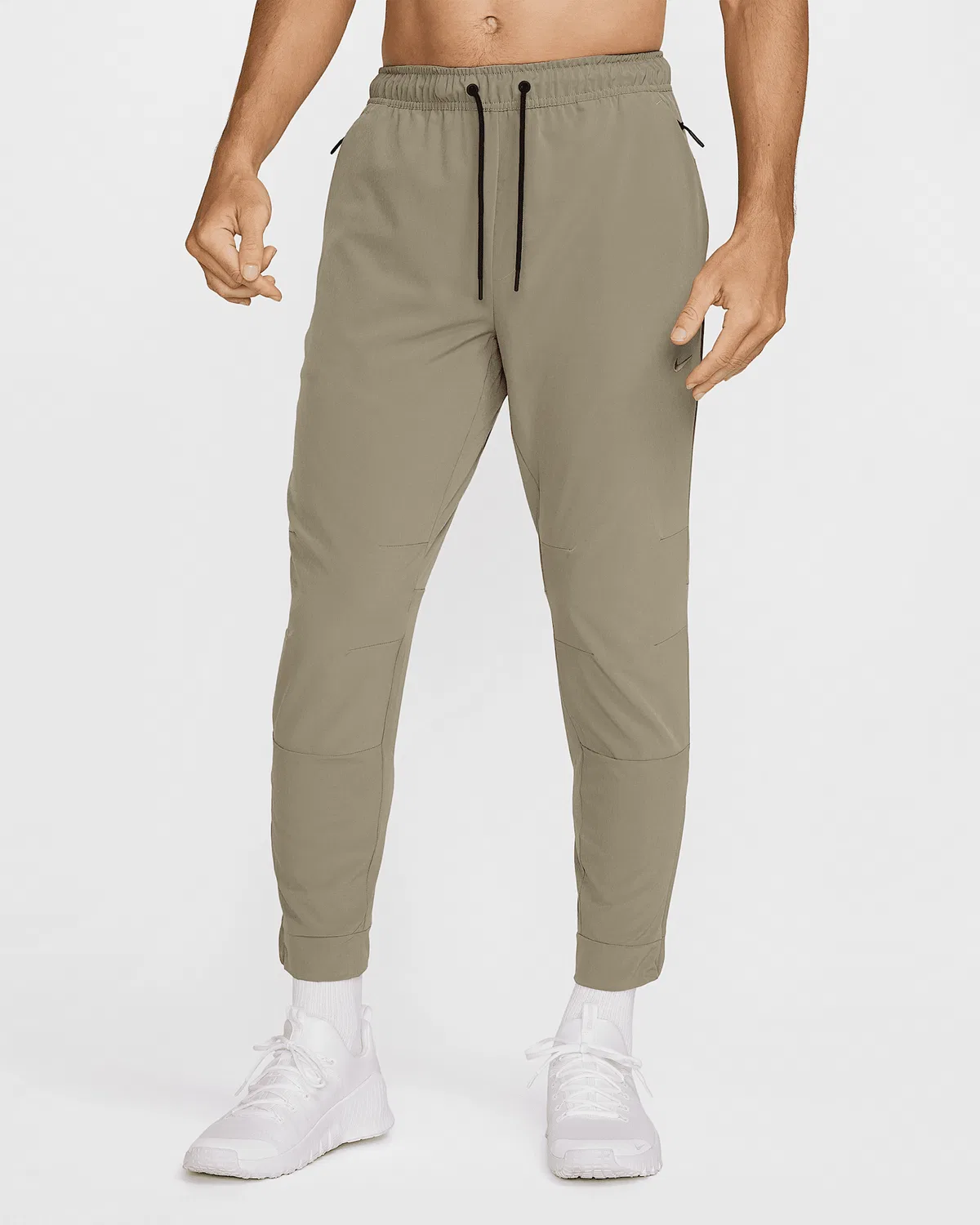 Мужские тренировочные штаны Nike Unlimited Dri-FIT с застежкой-молнией на манжетах, Light Army/Black/Light Army