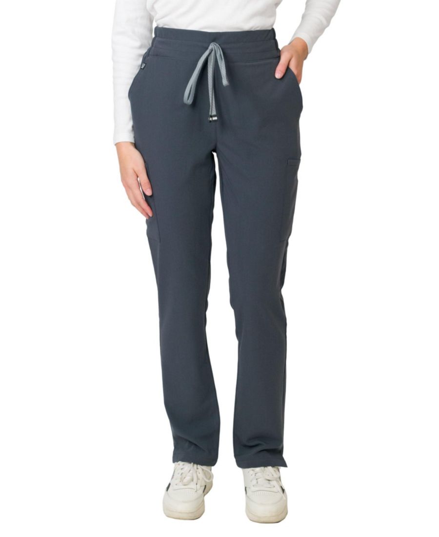 

Женские медицинские брюки Ariana средней посадки, зауженного кроя, прямого кроя Medgear, Dark storm grey