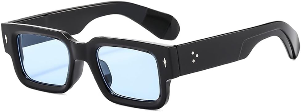 

Солнцезащитные очки UV400 для активного отдыха на открытом воздухе с градиентными линзами и декоративными заклепками, подходящие для езды на велосипеде и пеших прогулок UYPTK, Black Blue