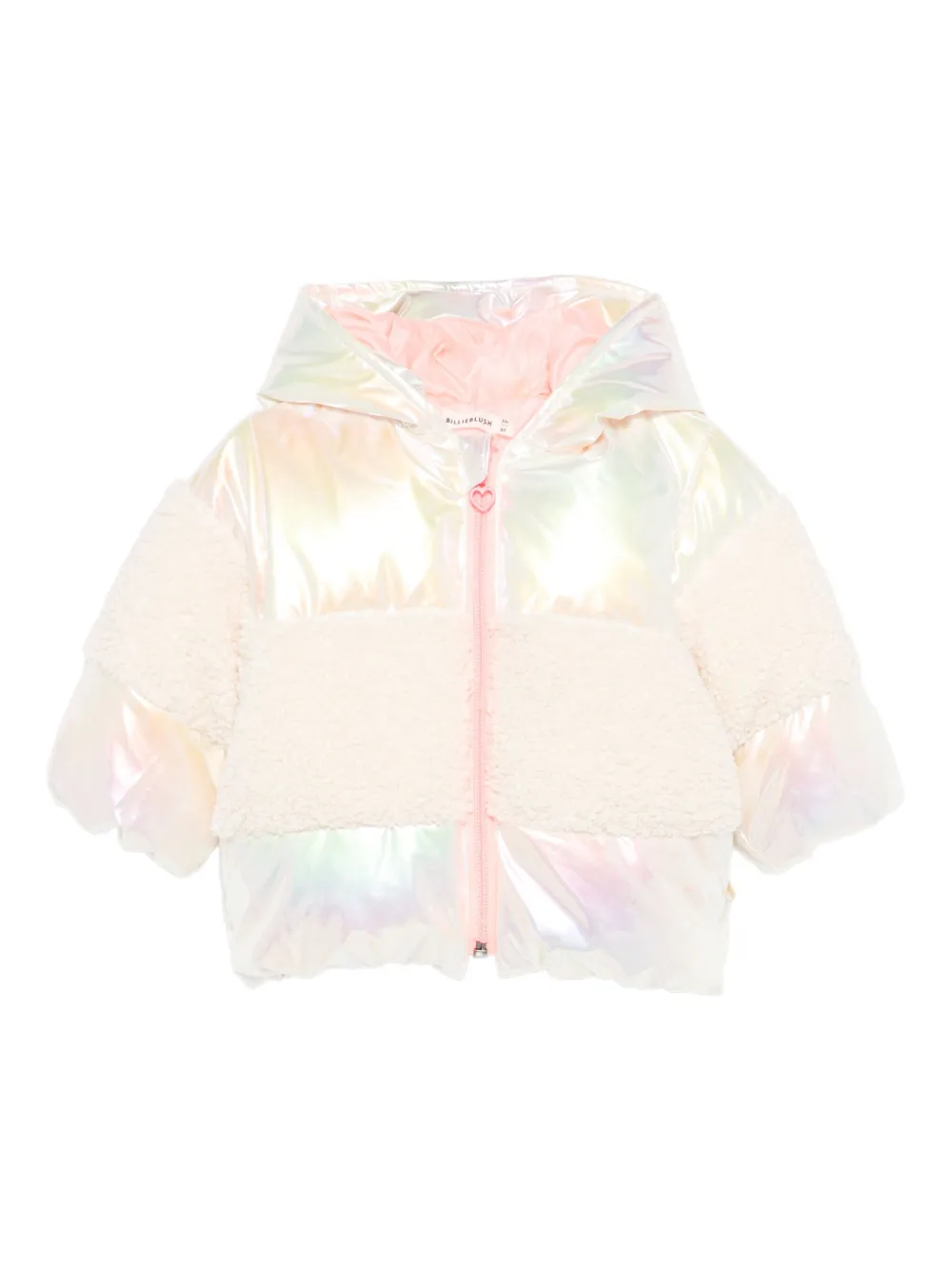 

Иridescent padded jacket - Пуховик с радужным переливом Billieblush, белый