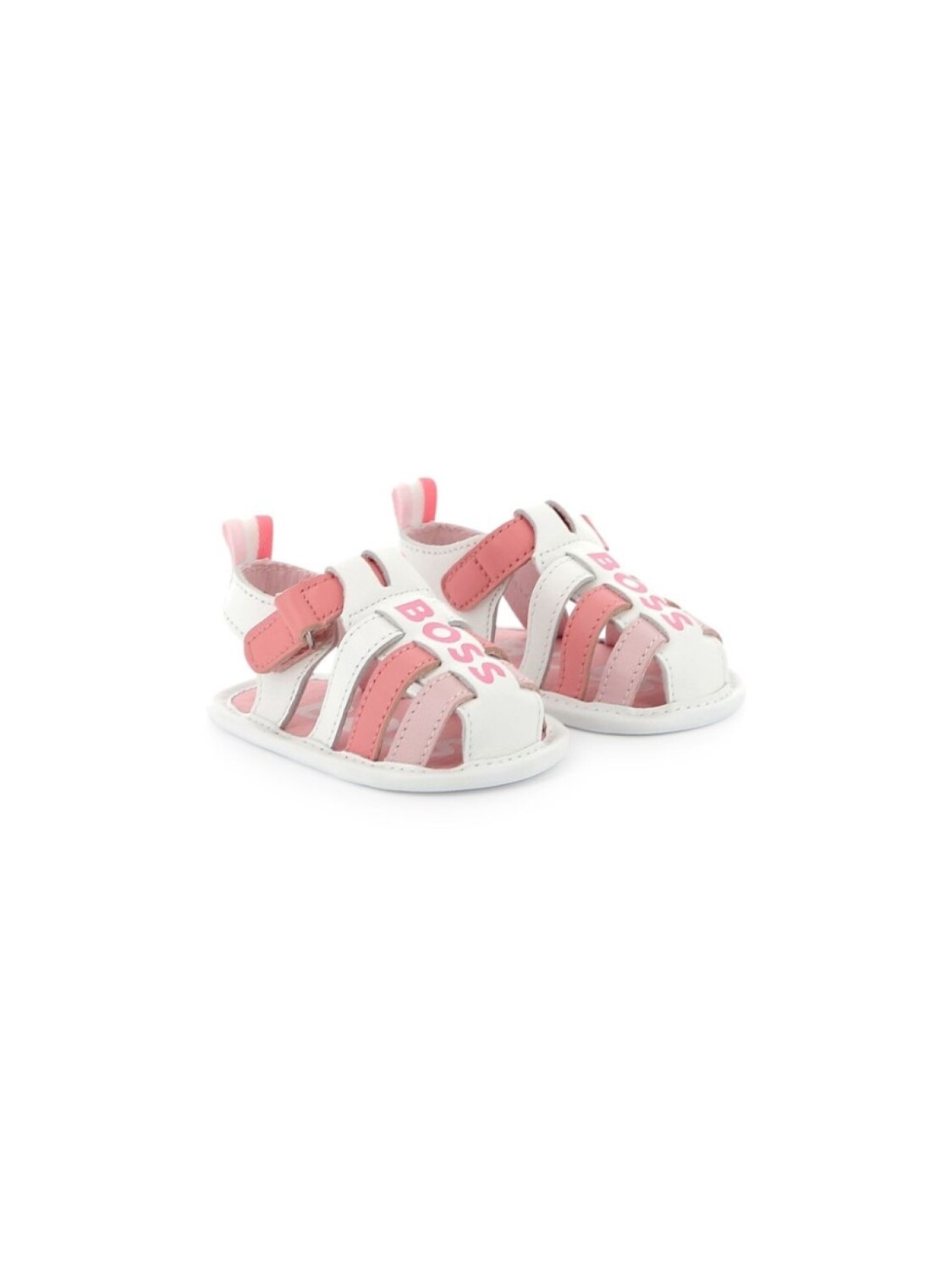 

BOSS Kidswear сандалии с логотипом, белый