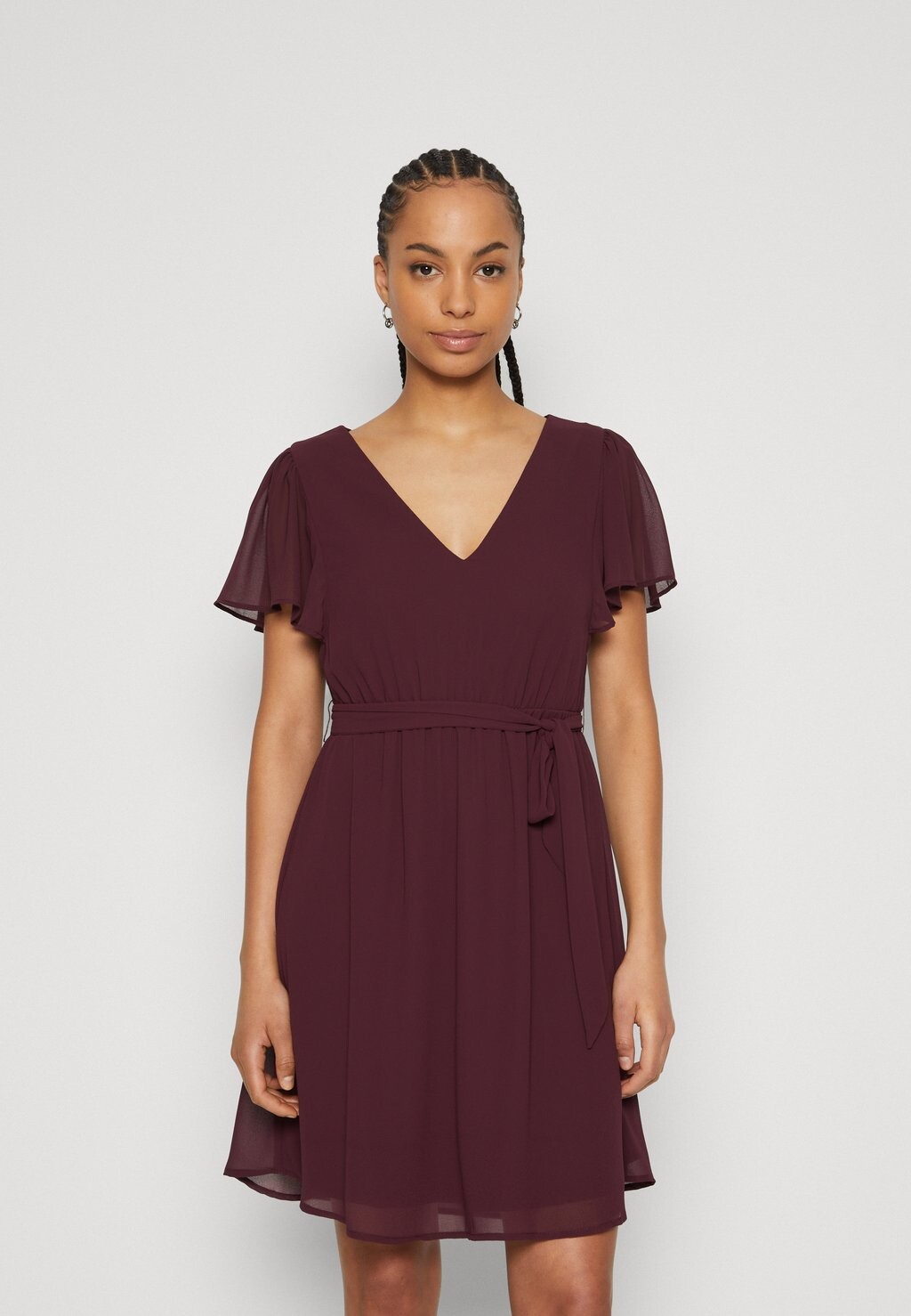

Коктейльное/праздничное платье VIMICADA V NECK DRESS VILA, цвет winetasting
