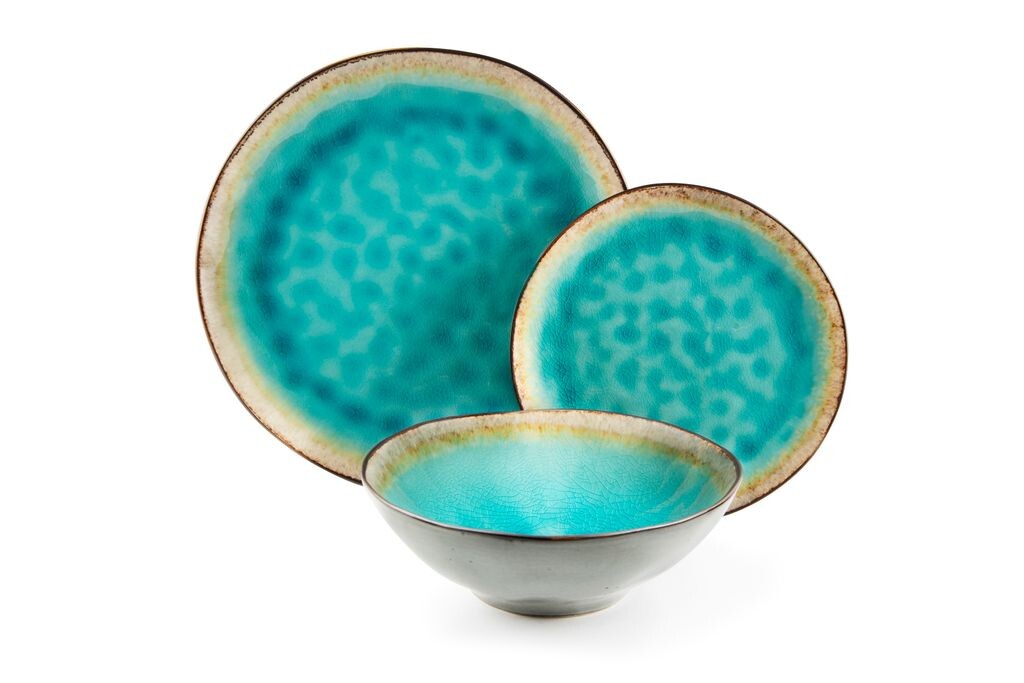 

Набор посуды Excelsa 12 предм. Мальдивский фарфор синий